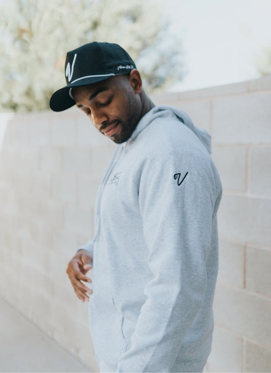 Vibez Full-Zip Hoodie (Heather Grey)